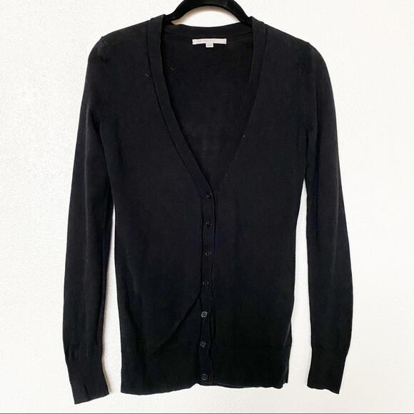 GAP Black Button Front Classic Cardigan Size XS - Picture 1 of 6